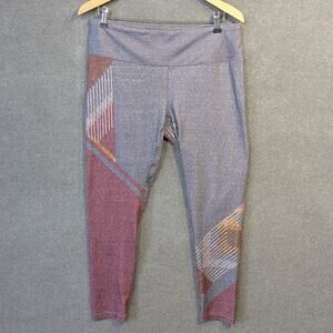 Prana Leggings Womens XL Yoga Pants Pillar Geometric Boho Stretch Gym Pull On
